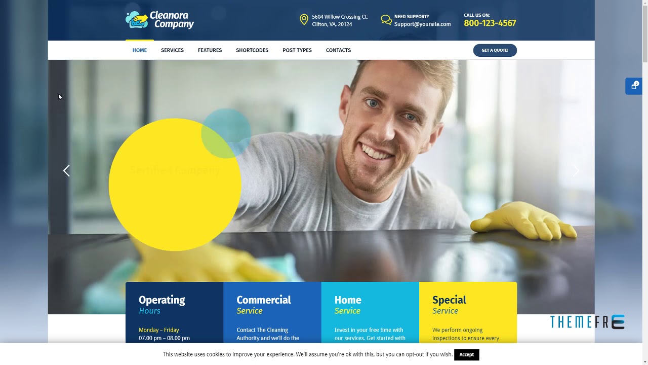 Cleanora Cleaning Services Theme Willie Napoleon YouTube