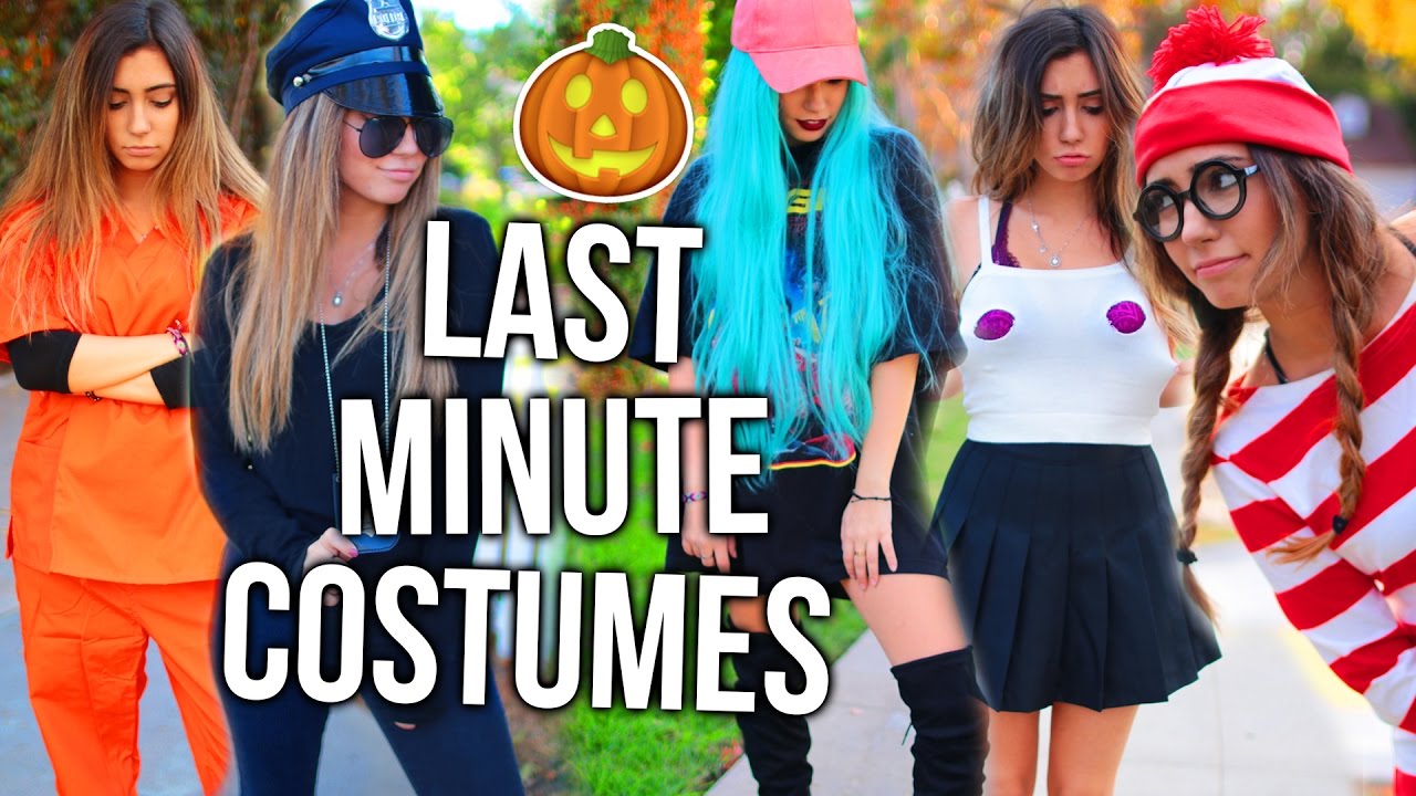 15 Last-Minute Halloween Costume Ideas! - YouTube