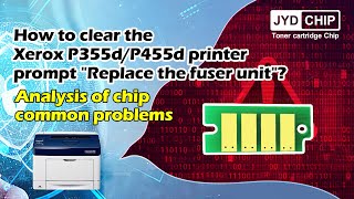 Fuji Xerox DocuPrint P355d P455d printer prompts 'Replace fuser unit' error code, how to clear it?