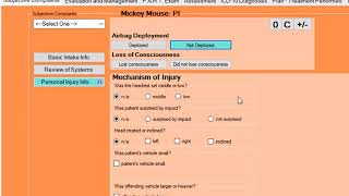 BulletProof Chiropractic EMR: Personal Injury Initial Visit Example