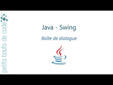 Vidéo: Comment confirmer la boîte de dialogue sur JOptionPane ?