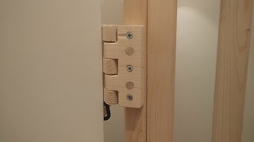 Homemade Wooden Hinges / DIY Wood Hinge / How to Make Wooden Gate Hinges