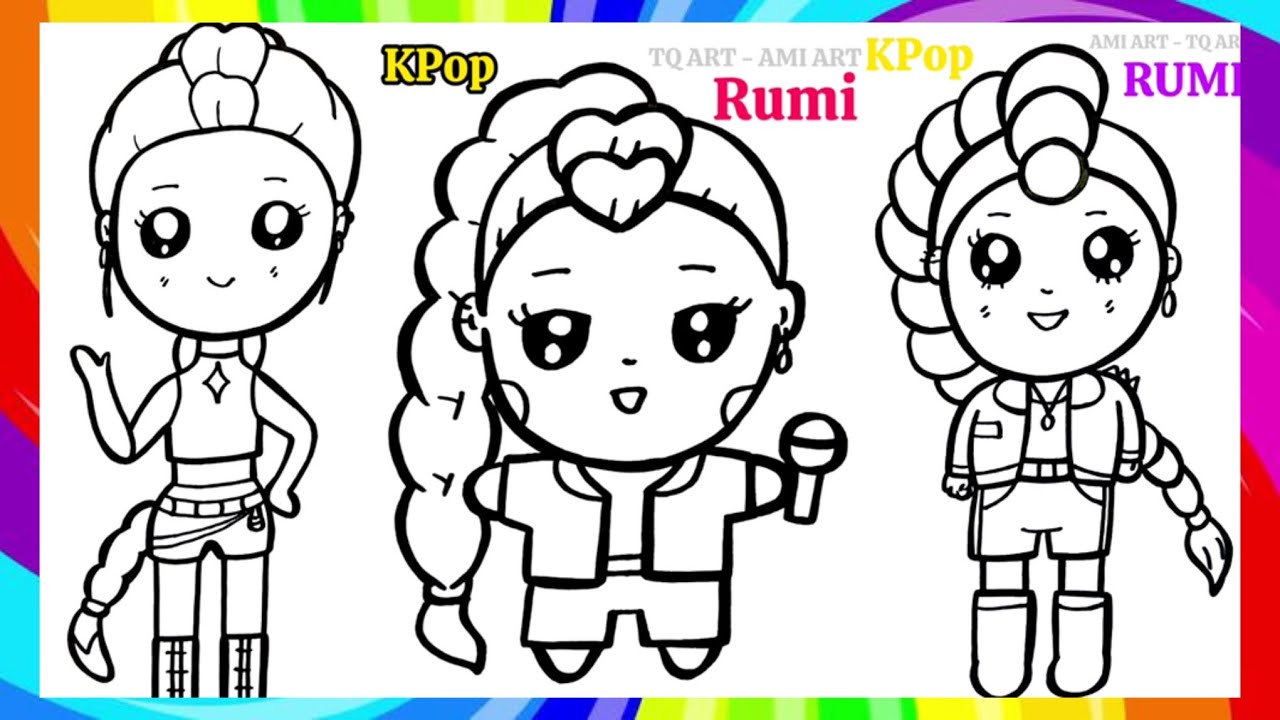 How to Draw Rumi Easy| KPop Demon Hunters - YouTube