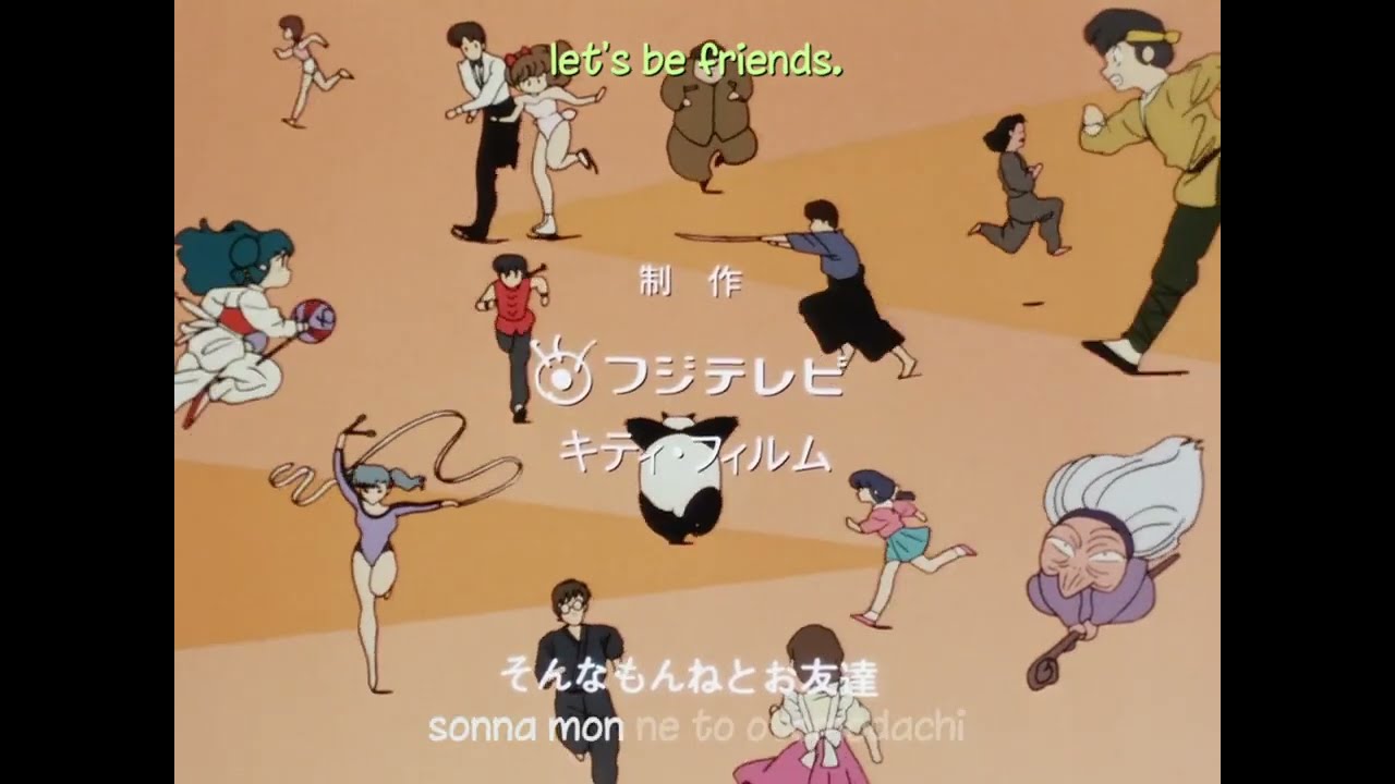 Ranma ½ Opening HD with English and Romaji Subtitles - YouTube