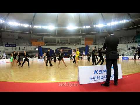 2018 제15회 회장배 전국댄스스포츠 선수권대회 대학부 라틴5종목 세미파이널 Jive