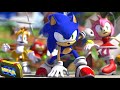 Sonic saves everyone like quicksilver or sonic movie  mega x sonic prime animation style