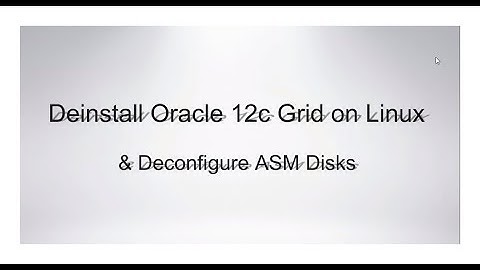 Deinstall Oracle 12c Grid and remove ASM diskgroups