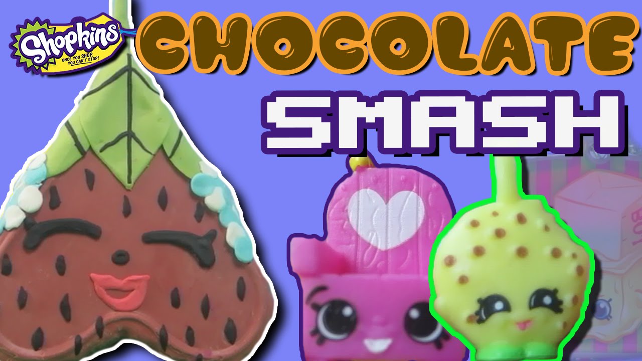 Shopkins Strawberry Kiss Season 5 Chocolate Charm SMASH W/ Buttercup Fashion Tag