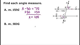3 2B Parallel Lines and Transversals