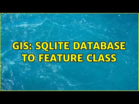 GIS: SQLite database