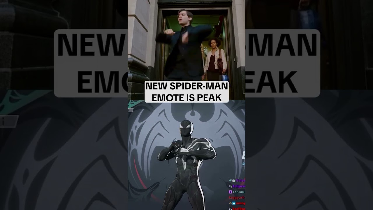 This Spider-Man emote is actually peak cinema 