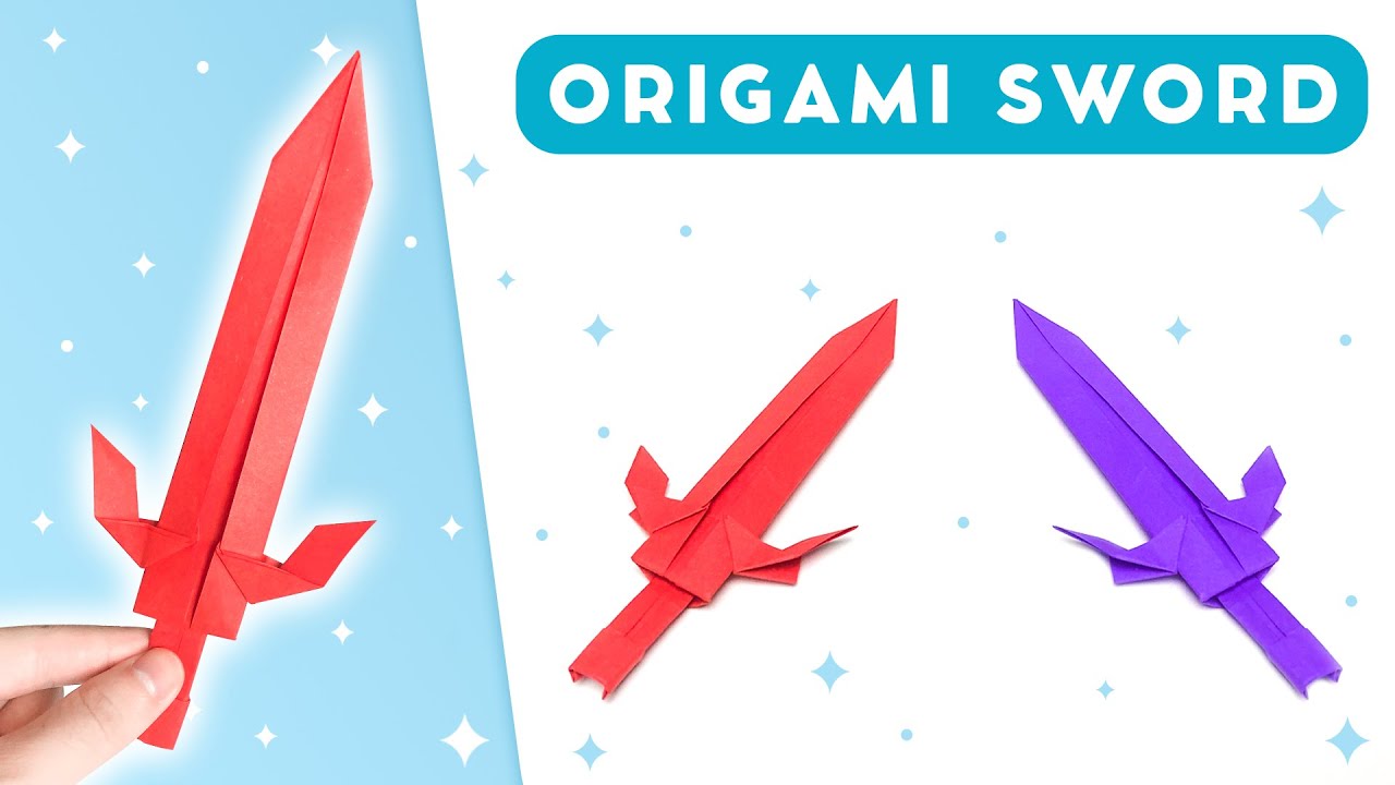 Origami Paper Sword | How to Make a Paper Sword | CXC Origami - YouTube