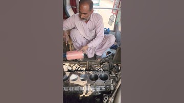 Heavy Duty Truck Engine Cylinder Sleeve Fitting | Precision Mechanical Work #shorts