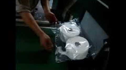 Maxi roll bobbin paper bagging packing machine