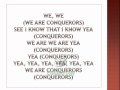 Kirk Franklin- Conquerors lyrics