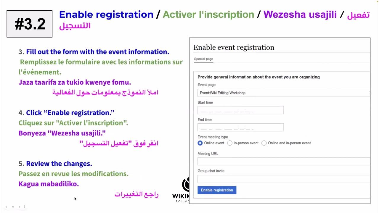 Campaigns product office hour event registration tool demo and