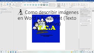 🧑‍🦯 Como describir imágenes en Word y PowerPoint Texto Alternativo ( con Jaws y NVDA.