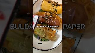 Buldak Ramen Wrapped in Rice Paper