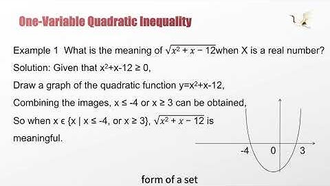 🚨The complete video— Section 8.2·One variable Quadratic inequality 2