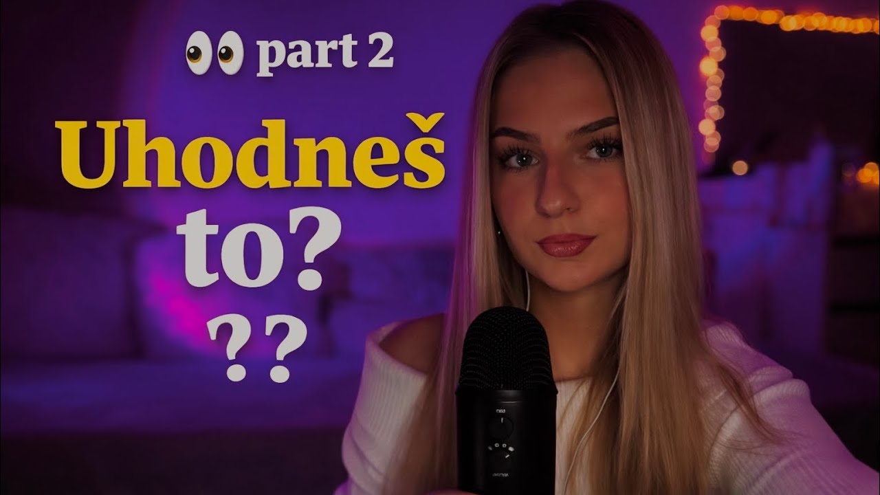 Uhodneš slova? 🔡💜 part 2 - nesrozumitelné šeptání | ASMR 