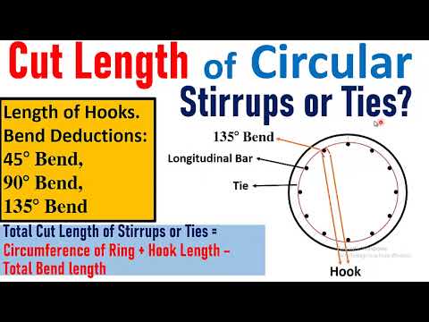 Cutting Length Of Circular Stirrups - Construction Encyclopedia