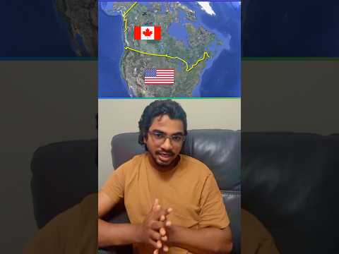 International border Canada and USA. #canada #usa #border #international #viral #war #shorts #vlog.