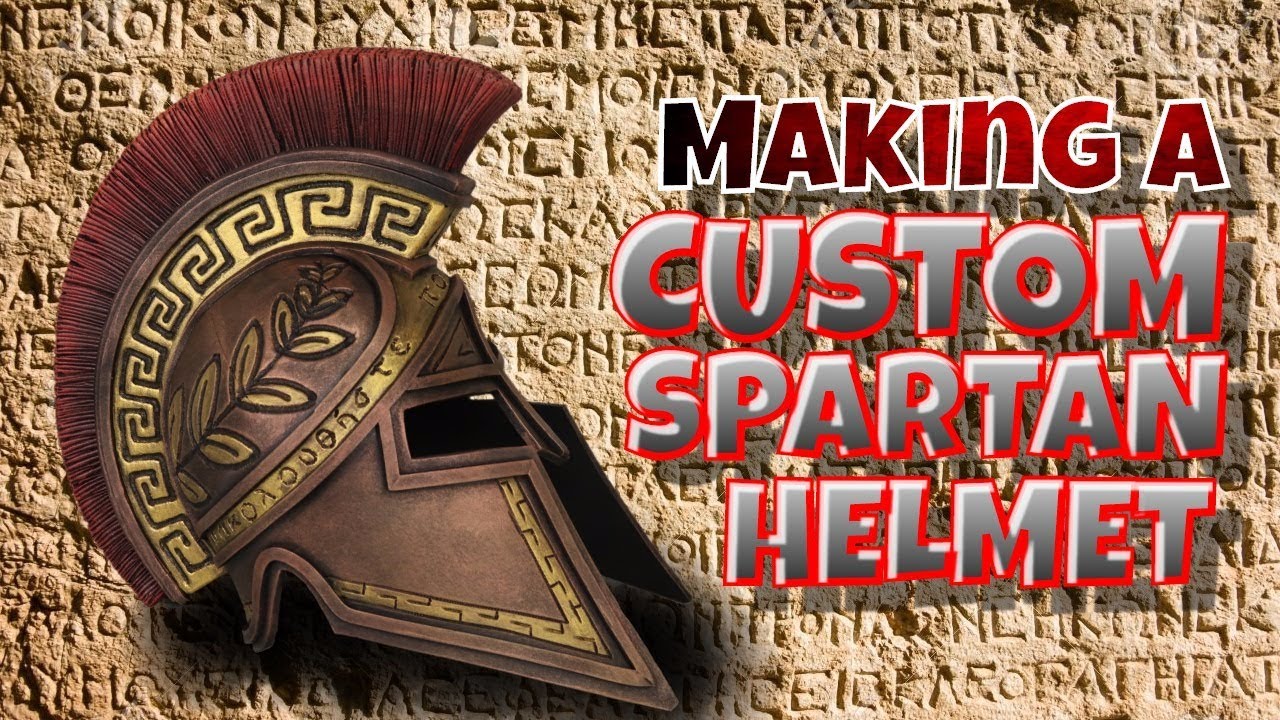 how to make a greek war helmet