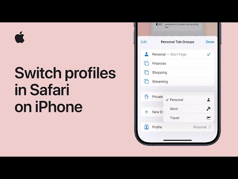 How to switch profiles in Safari on iPhone 