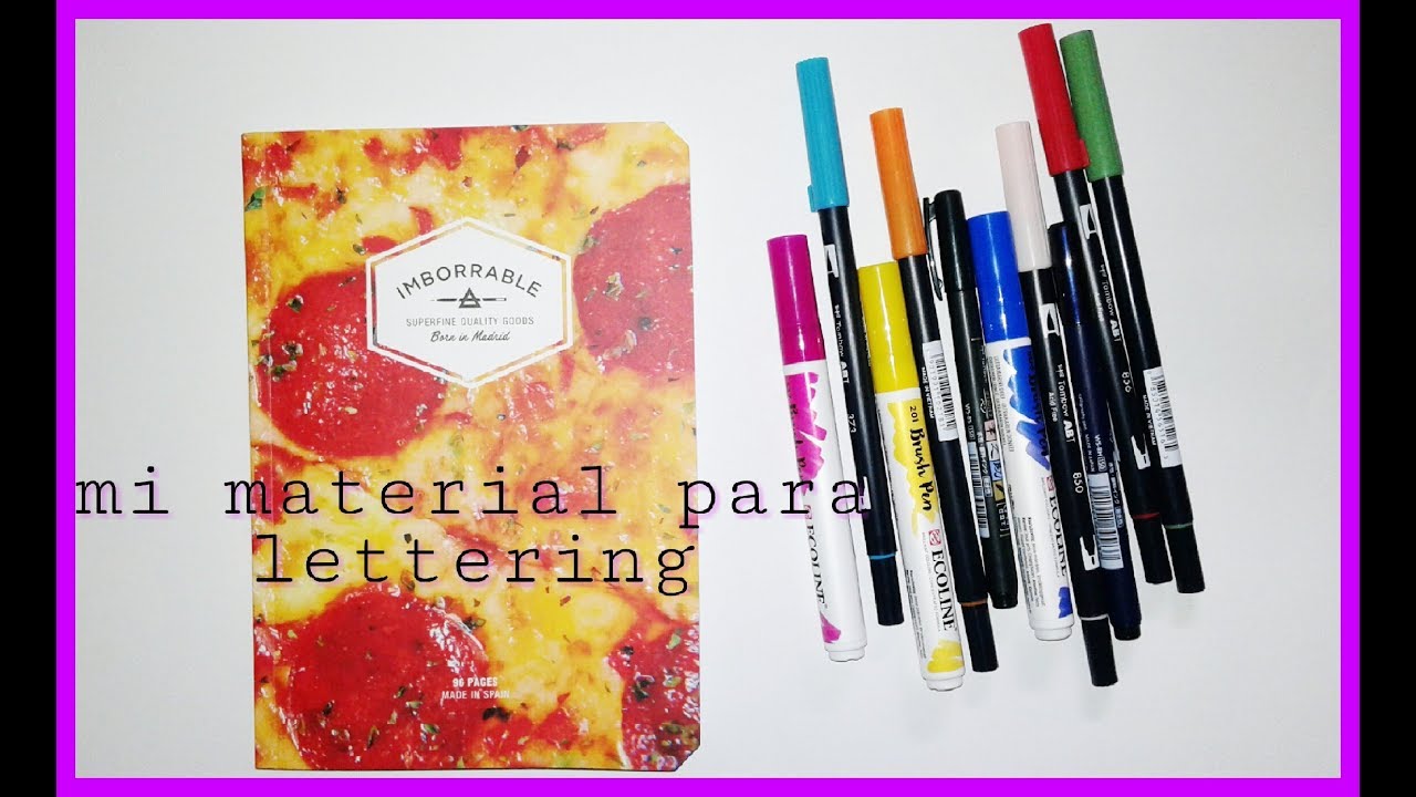 Mi material de lettering.