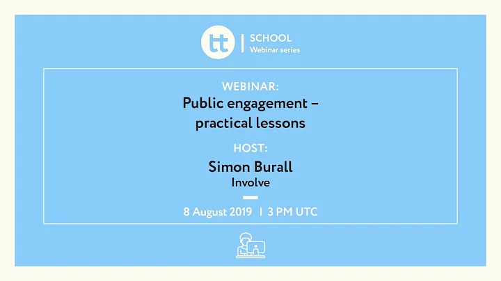 Webinar: Public engagement – practical lessons