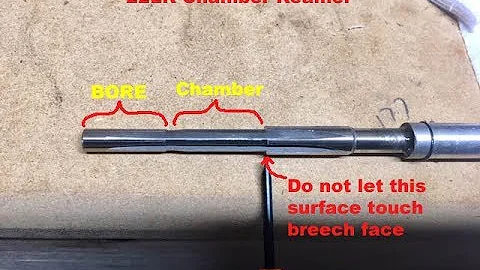 22LR chamber Reamer on an Erma Werke LA-22