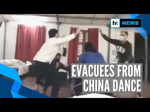 coronavirus:-students-evacuated-from-china-dance-at-army's-quarantine-camp