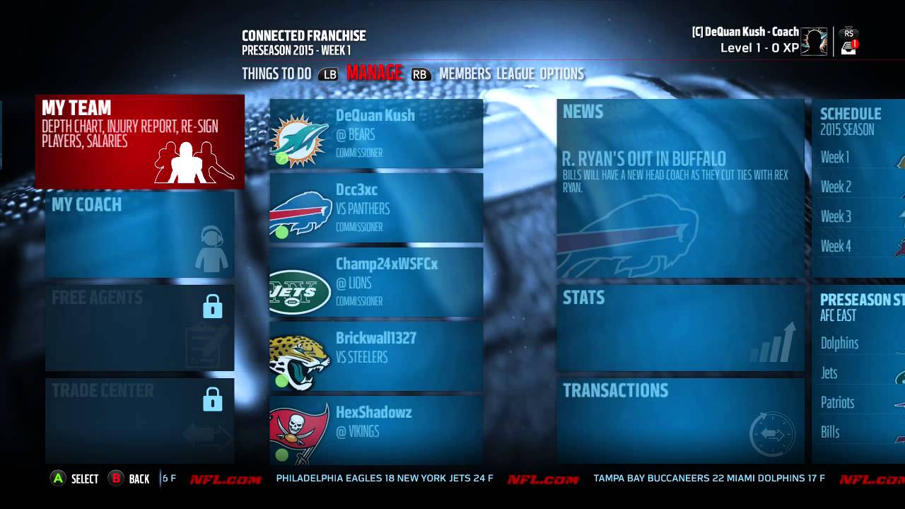 Madden 16 Online Connected Franchise Ep: 2 - Here We Go!