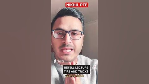 RETELL LECTURE TIPS AND TRICKS || PTE BY NIKHIL || #nikhilpte #shortsvideo #shorts #tipsandtricks