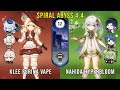 C0 Klee Furina Vape and C0 Nahida Hyperbloom - Genshin Impact Abyss 4.4 - Floor 12 9 Stars