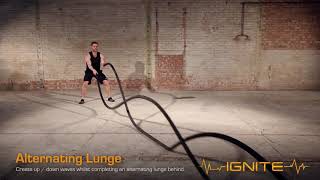 IGNITE 1 4 CIRCUIT 1 BATTLE ROPE ALTERNATING LUNGE WAVES