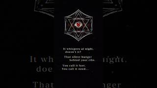 Only one whisper at night... #gnosis #lust