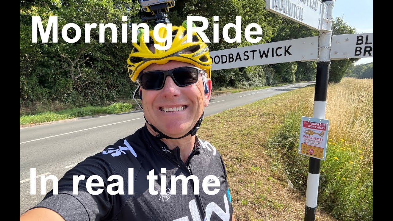 Morning cycle ride one hour in real time DJI Action 5