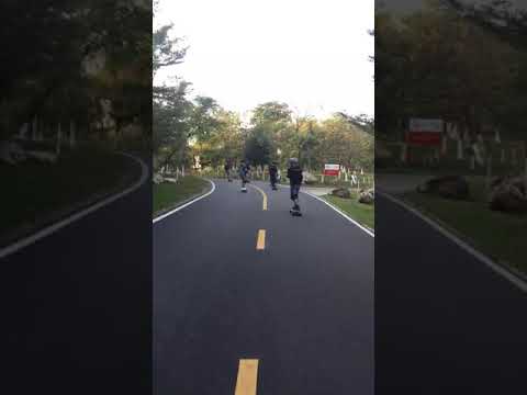 electricskateboardaffordabl-blog post: Esk8 group happy riding Ownboard Electric Skateboard