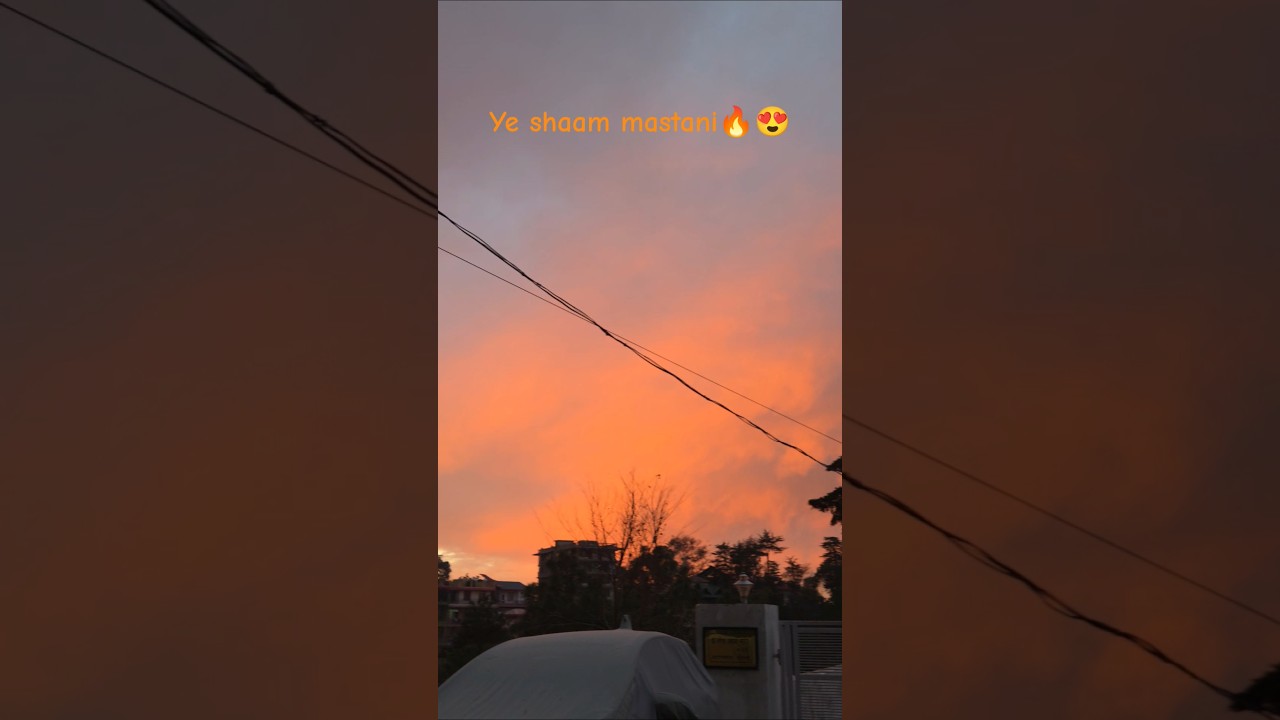 Ye Shaam Mastani 🌅✨ | Magical Sunset View 