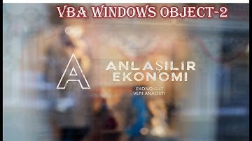 Anlaşılır Ekonomi Excel Vba Nesne Modeli-2 (Zoom ve Split Özellikleri)