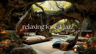 LIVE Relaxing Forest Jazz 🍂  Soft Piano, Cozy Fireplace & Dreamy Autumn Ambience screenshot 4