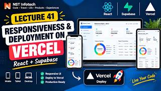 41 - Make React App Responsive & Deploy to Vercel | React + Supabase
