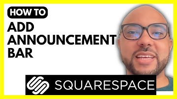 How to Add an announcement bar in squarespace