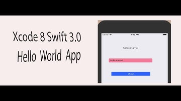 How To Create A Hello World App In xCode 8 (Swift 3.0)
