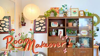 DREAM ROOM MAKEOVER + TOUR ✸ midcentury modern furniture, diy flip, plant collection!