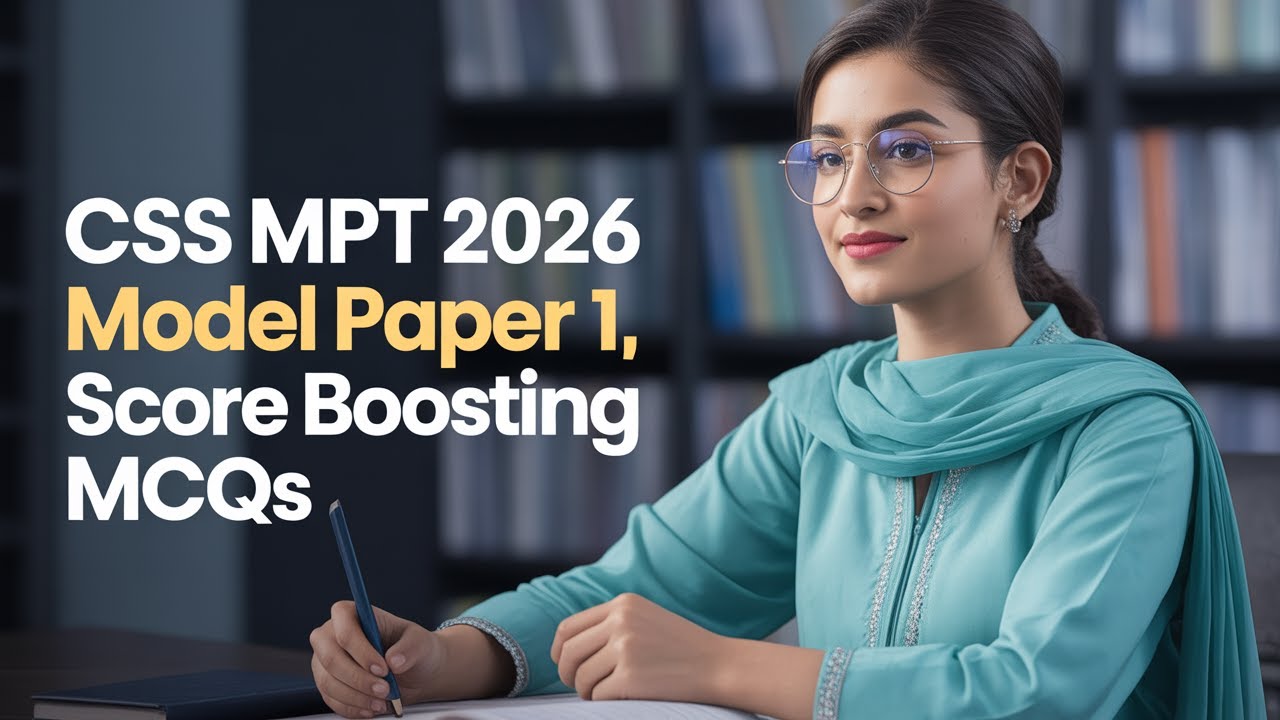 CSS MPT 2026 Model Paper 1, score boosting MCQs - YouTube