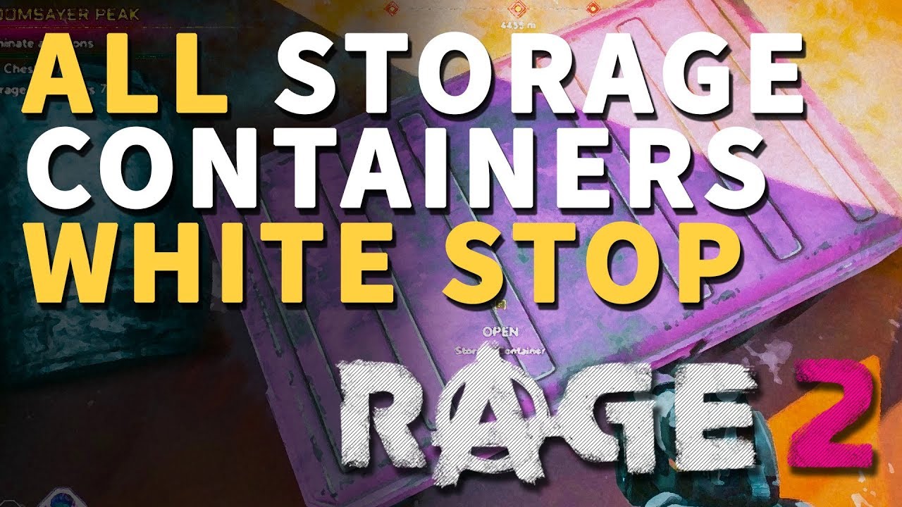 All White Stop Storage Containers Rage 2 Locations