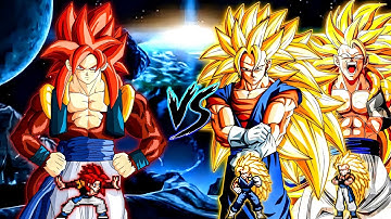 Gogeta SSJ4 V2 RN OP (New) VS Gogeta SSJ3 OP & Vegito SSJ3 OP in Jump Force Mugen