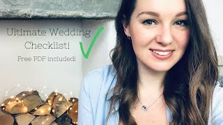 Ultimate Wedding Planning SCHEDULE | What to do when | FREE PDF Checklist! | Wedding Timeline